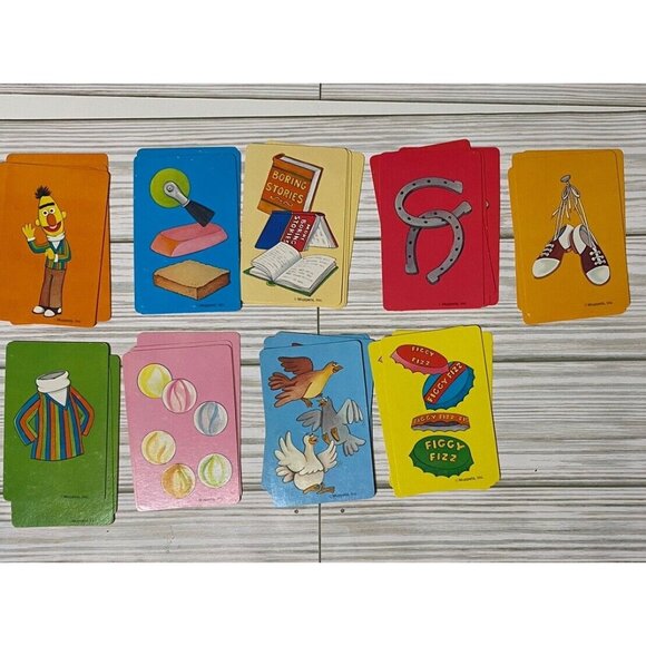 Whitman Other - Vintage Sesame street Bert's Matching Card Game complete set 1982